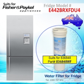 Fisher & Paykel E442BRXFDU4 Fridge Model 836848/13040210 Replacement Filter Part