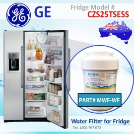 GE MWF MWFP SmartWater Internal Fridge Model CZS25TSESS Water Filter by Aqua  Blue H2O