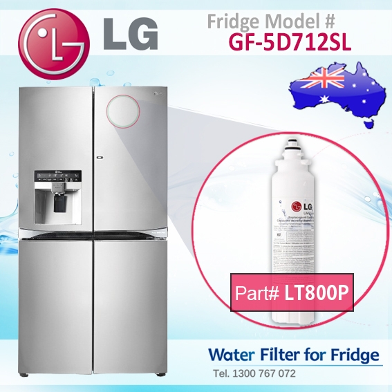 LG Genuine Fridge filter ADQ73613401 / LT800P for GF-5D906SL