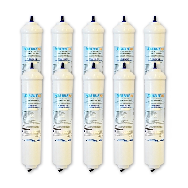 3-Pack Aquaport Inline External Fridge Water Filters - Genuine Micro Filters From Korea, Fits Samsung & LG