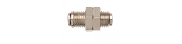 PF31 Bulkhead Union - Pneufit Brass Push-In Fittings &ndash; Imperial