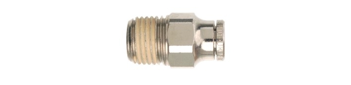 PFM3 Male Connector - Pneufit Brass Push-In Fittings &ndash; Metric