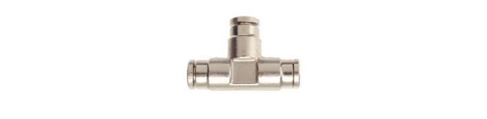 PFM14 Tube Tee - Pneufit Brass Push-In Fittings &ndash; Metric