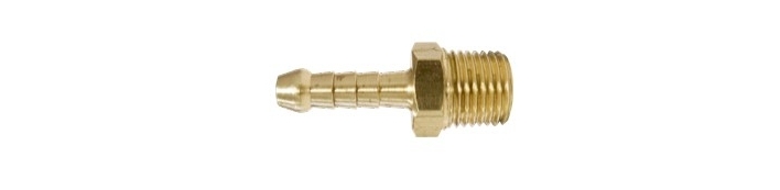 P3 Male Tailpiece - Barbed Brass Fittings